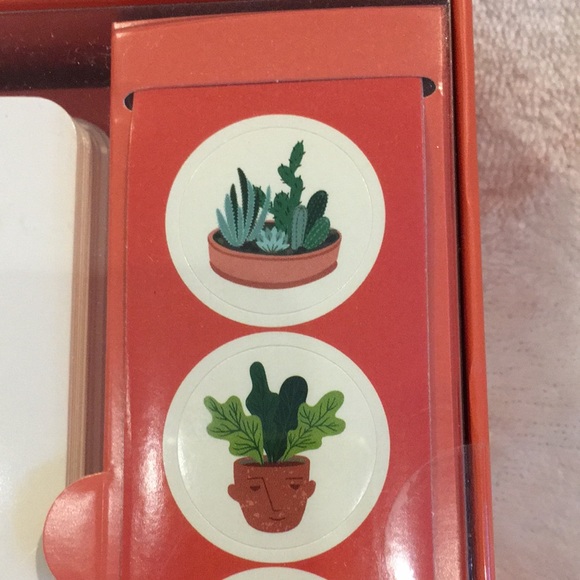 Potted Plants Succulents Cactus Thank You Note Boxed Set 12 notes 4 designs NWT - Picture 4 of 16